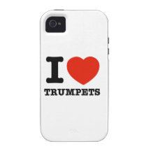Amo las trompetas Case-Mate iPhone 4 carcasa