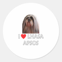 Amo Lasa Apsos Etiqueta Redonda