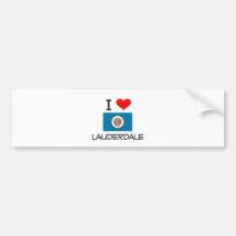 Amo Lauderdale Minnesota Etiqueta De Parachoque