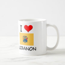 Amo Líbano New Jersey Tazas