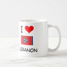 Amo Líbano Tennessee Tazas