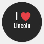 Amo Lincoln Pegatinas Redondas