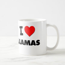 Amo llamas tazas