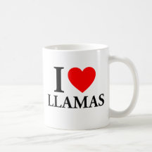 Amo llamas tazas