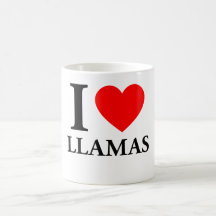 Amo llamas tazas