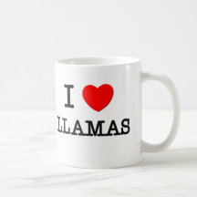 Amo llamas tazas de café