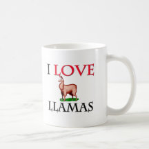 Amo llamas tazas de café