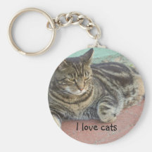 "Amo llavero de los gatos"