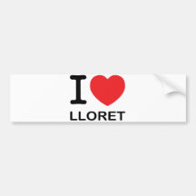 Amo Lloret - pegatina para el parachoques Etiqueta De Parachoque