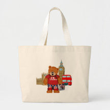 Amo Londres - oso de peluche Bolsa