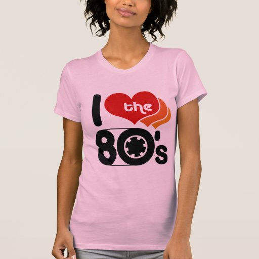 Amo los años 80 camisetas