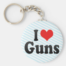 Amo los armas llavero personalizado