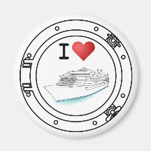 Amo los barcos de cruceros imanes para frigoríficos