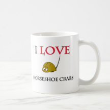 Amo los cangrejos de herradura taza