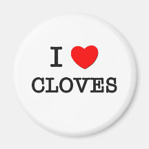 Amo los CLAVOS (la comida) Imanes