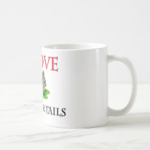 Amo los conejos de rabo blanco taza