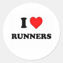 Amo los corredores pegatinas  