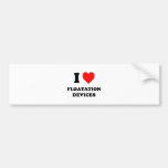 Amo los dispositivos de flotación pegatina de parachoque