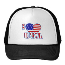 Amo los E.E.U.U. Gorras De Camionero