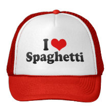 Amo los espaguetis gorro