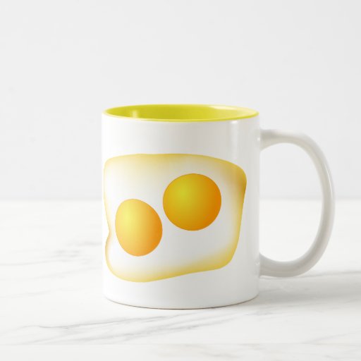 Amo los huevos tazas de café