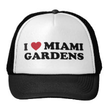 Amo los jardines la Florida de Miami Gorras De Camionero