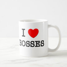 Amo los jefes taza de café