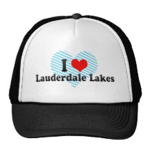 Amo los lagos Lauderdale, Estados Unidos Gorros Bordados