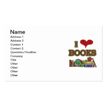 Amo los libros tarjeta personal