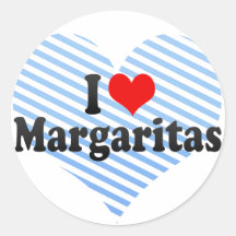 Amo los Margaritas Pegatina