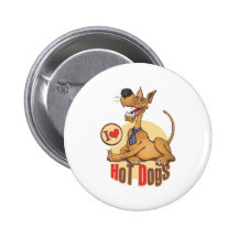 Amo los perritos calientes pins
