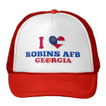 Amo los petirrojos Afb, Georgia Gorras De Camionero