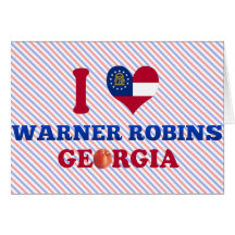 Amo los petirrojos de Warner, Georgia Felicitación