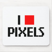 Amo los pixeles alfombrilla de ratón