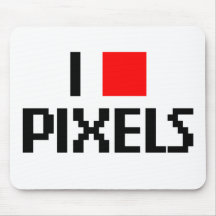 Amo los pixeles alfombrillas de raton