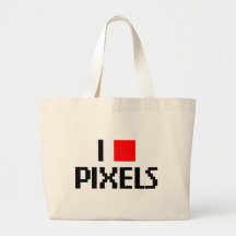 Amo los pixeles bolsa