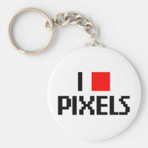 Amo los pixeles llavero personalizado