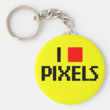 Amo los pixeles oscuros llavero
