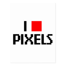 Amo los pixeles postal