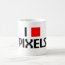 Amo los pixeles tazas