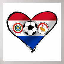 Amo los regalos del fútbol de Futbol Paraguayano Poster