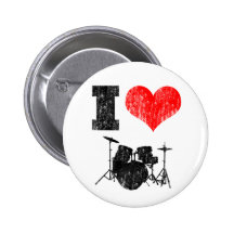 Amo los tambores pin