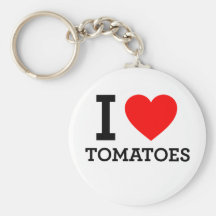 Amo los tomates llavero