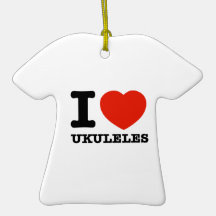 Amo los ukuleles ornamento para reyes magos