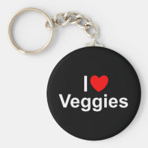 Amo los Veggies (del corazón) Llavero