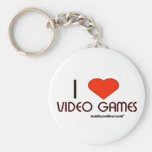 Amo los videojuegos llavero