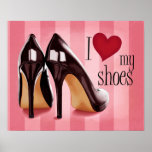 Amo los zapatos impresiones
