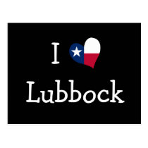 Amo Lubbock Tejas tarjetas postales
