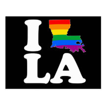 AMO LUISIANA GAY - BLANCO - .PNG POSTAL