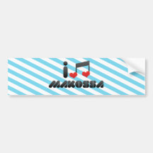 Amo Makossa Etiqueta De Parachoque
